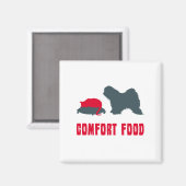 Tibetaanse Terrier Magneet (Voorkant / Achterkant)