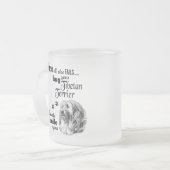Tibetaanse Terrier moderne kunst schattige hondenr Matglas Koffiemok (Voorkant links)
