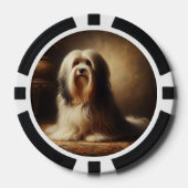 Tibetaanse Terriër Poker Chips (Voorkant)