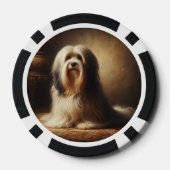 Tibetaanse Terriër Poker Chips (Achterkant)