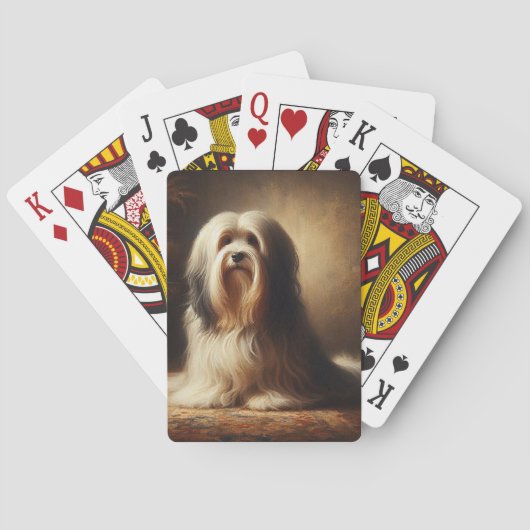 Tibetaanse Terriër Pokerkaarten (Achterkant)