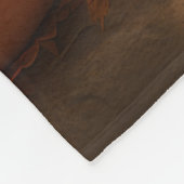 Tibetaanse Terriër Puppy Herfst Delight Pompoen Fleece Deken (Hoek)