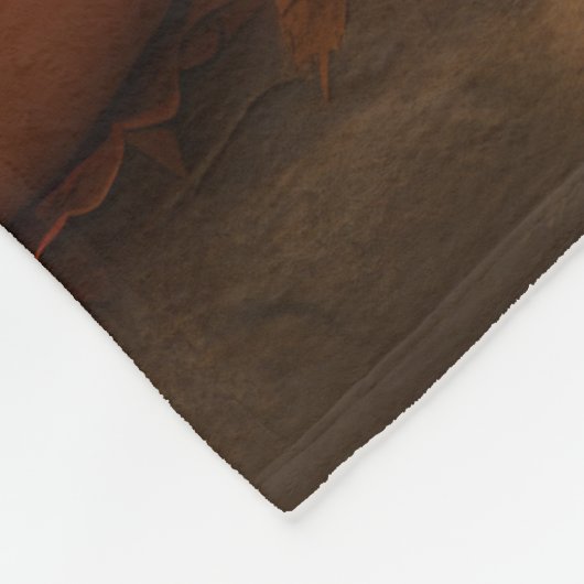 Tibetaanse Terriër Puppy Herfst Delight Pompoen Fleece Deken (Hoek)