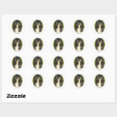 Tibetaanse Terrier Ronde Sticker (Vel)