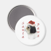 Tibetaanse Terriër Santa Paws Magneet (Voorkant / Achterkant)