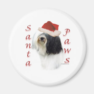Tibetaanse Terriër Santa Paws Magneet