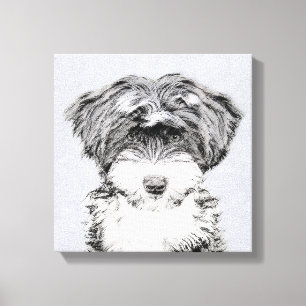 Tibetaanse Terriër Schilderij - Mooie Originele Ho Canvas Afdruk
