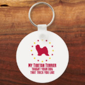 Tibetaanse Terrier Sleutelhanger (Voorkant)