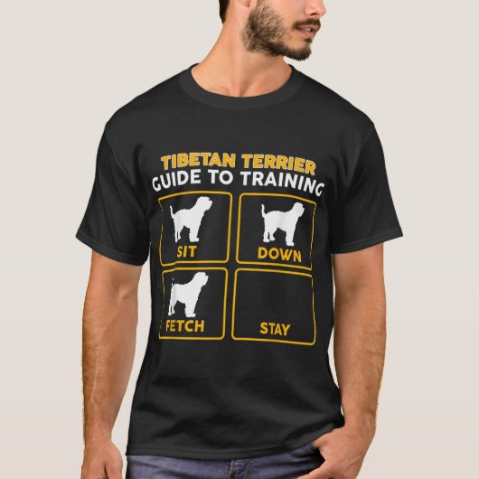 Tibetaanse Terrier T-Shirt Grappige gids voor trai (Voorkant)
