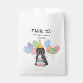 Tibetaanse Terriër Verjaardag Bedankt Favor Bag Bedankzakje (Voorkant)
