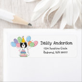 Tibetaanse Terriër Verjaardag Retouradres Label (Insitu)