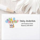 Tibetaanse Terriër Verjaardag Retouradres Label (Insitu)