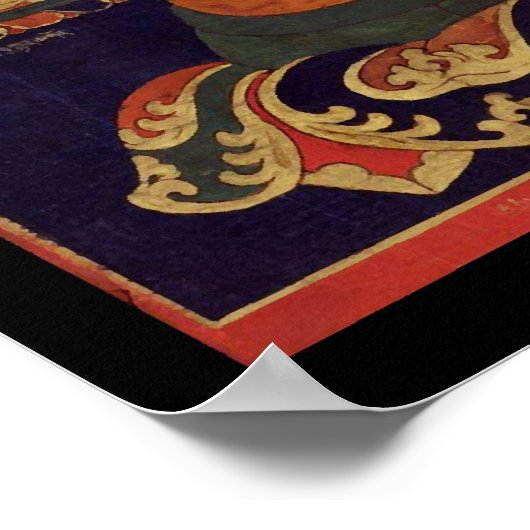 Tibetaanse Thanka of Guhyasamaja Akshobhyavajra Poster (Hoek)