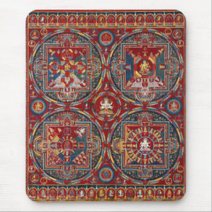 Tibetaanse vier mandala's van de Vajravali-serie Muismat
