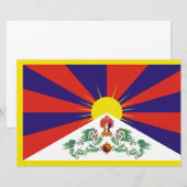 Tibetaanse vlag briefpapier (Voorkant / Achterkant)
