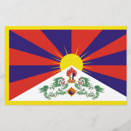 Tibetaanse vlag briefpapier