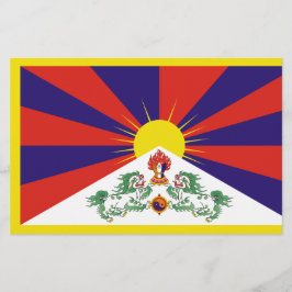 Tibetaanse vlag briefpapier
