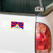 Tibetaanse vlag bumpersticker (Op Truck)