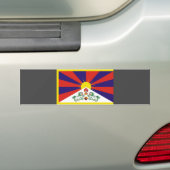 Tibetaanse vlag bumpersticker (Op auto)