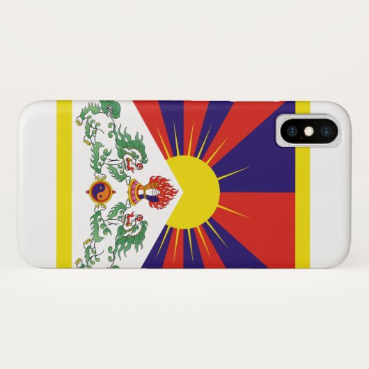Tibetaanse vlag Case-Mate iPhone case (Achterkant (horizontaal))