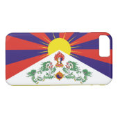 Tibetaanse vlag Case-Mate iPhone case (Achterkant (Horizontaal))