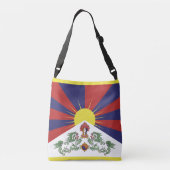 Tibetaanse vlag en Tibetaanse mode zakken / Himala Crossbody Tas (Achterkant)