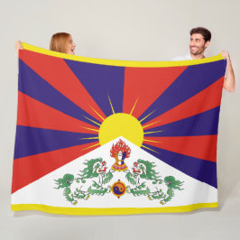 Tibetaanse Vlag Fleece Deken
