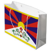 Tibetaanse vlag groot cadeauzakje (Achterkant Gekanteld)