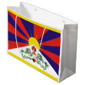 Tibetaanse vlag groot cadeauzakje (Voorkant Gekanteld)