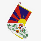 Tibetaanse vlag grote kerstsok (Voorkant (Hangend))