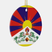 Tibetaanse vlag keramisch ornament (Rechts)