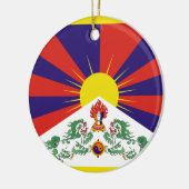 Tibetaanse vlag keramisch ornament (Links)