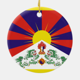 Tibetaanse vlag keramisch ornament