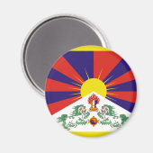 Tibetaanse vlag magneet (Voorkant / Achterkant)