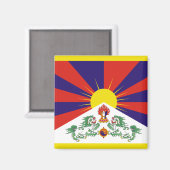 Tibetaanse Vlag Magneet (Voorkant / Achterkant)