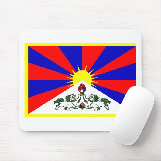 Tibetaanse vlag muismat (Met muis)