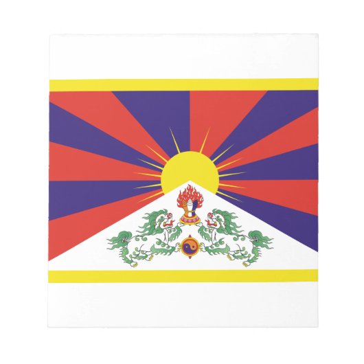 Tibetaanse vlag notitieblok (Voorkant)