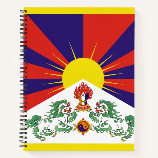 Tibetaanse vlag notitieboek (Voorkant)