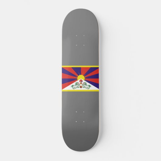 Tibetaanse vlag persoonlijk skateboard (Voorkant)