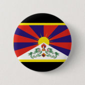 Tibetaanse vlag ronde button 5,7 cm (Voorkant)