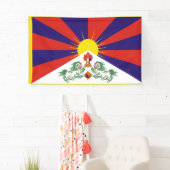 Tibetaanse vlag spandoek (Insitu)