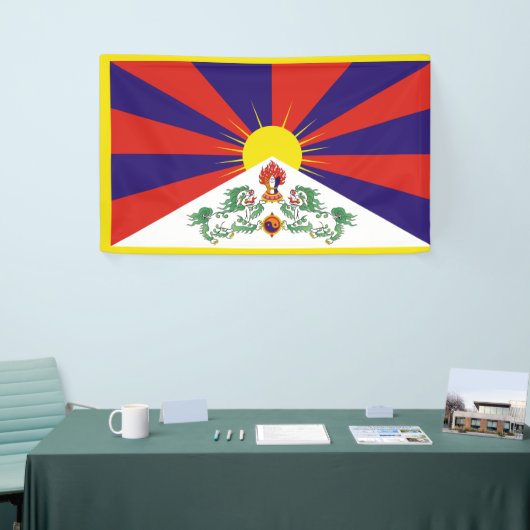 Tibetaanse vlag spandoek (Beurs)