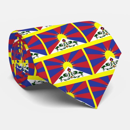 Tibetaanse vlag stropdas (Opgerold)