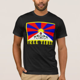 Tibetaanse vlag t-shirt