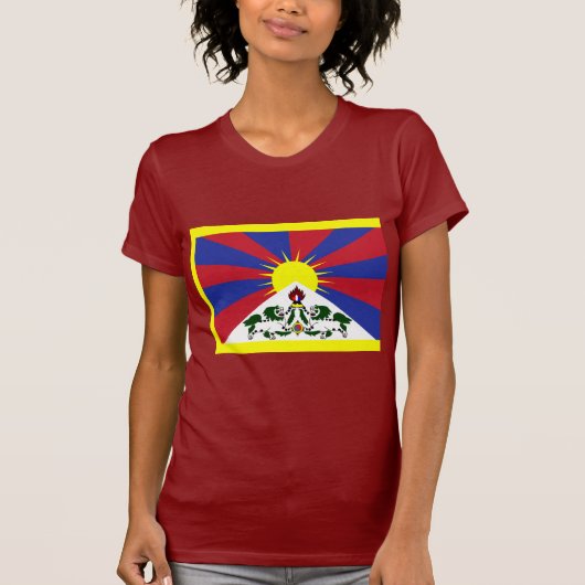 Tibetaanse vlag t-shirt (Voorkant)