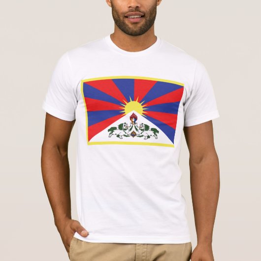 Tibetaanse vlag T-Shirt (Voorkant)