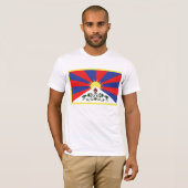 Tibetaanse vlag T-Shirt (Voorkant volledig)