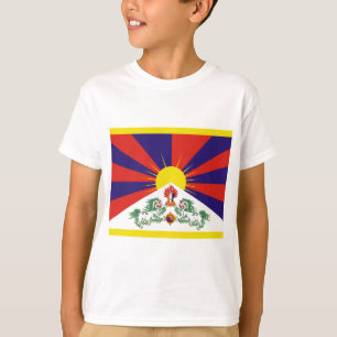 Tibetaanse vlag t-shirt