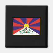 Tibetaanse vlag T-shirts en geschenken Magneet (Voorkant)