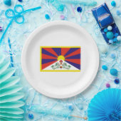 Tibetaanse vlag (Tibet) Papieren Bordje (Feest)